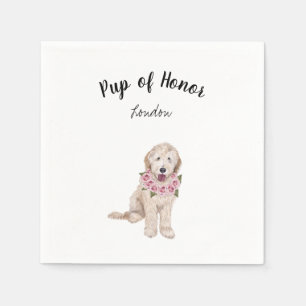 Serviette En Papier Golden Doodle Dog Cocktail Napkins