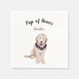 Serviette En Papier Golden Doodle Dog Cocktail Napkins