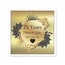 Golden Floral Boho 25e anniversaire - NOUS LE FAIS