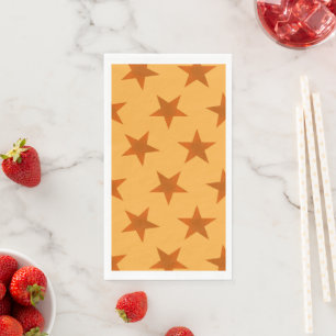 Serviette En Papier Golden Stars Motif 2