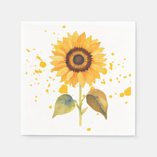 Serviette En Papier Golden Sunburst
