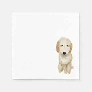 Serviette En Papier Goldendoodle Cocktail Napkin - Personnalisable