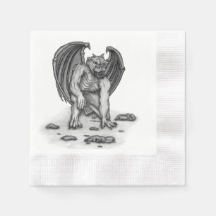 Serviette En Papier Golem Gargoyle