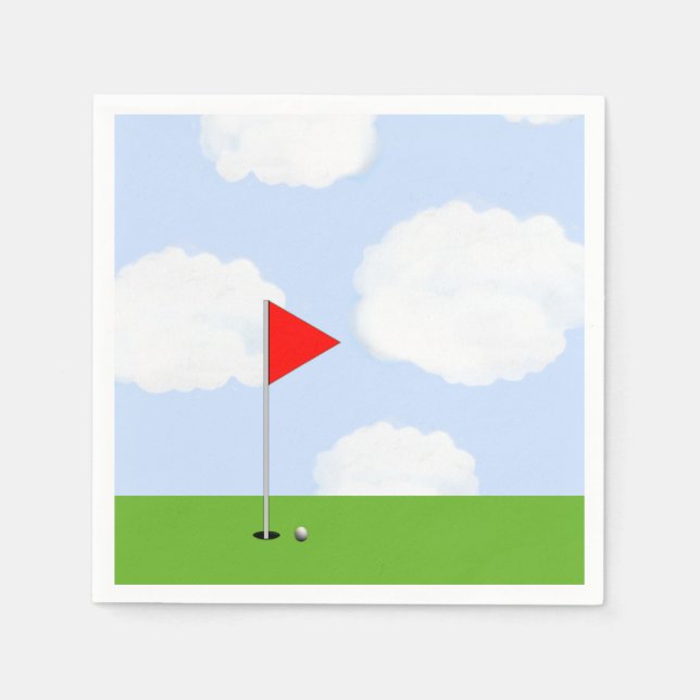 Serviette En Papier Golf (Devant)