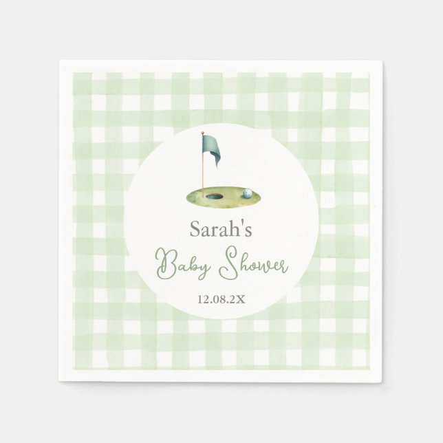 Serviette En Papier Golf Baby Shower Napkins (Devant)