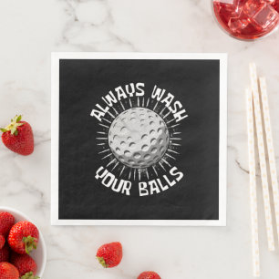 Serviette En Papier Golf drôle