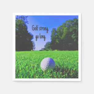 Serviette En Papier Golf fort aller longue pelouse balle de golf