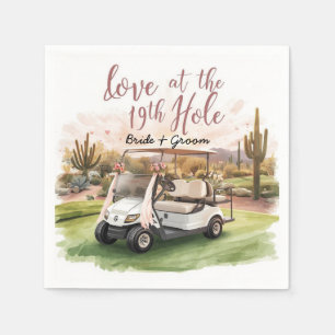 Serviette En Papier Golf Let's Par-Tee ! Mariage de golf en Arizona