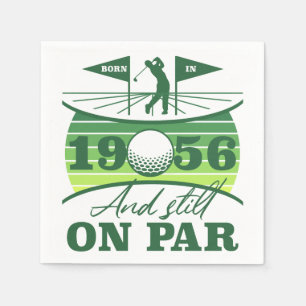 Serviette En Papier Golf Lovers 70e anniversaire 1956