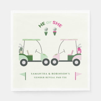 Serviette En Papier Golf moderne Bébé Genre Reveal Par tee
