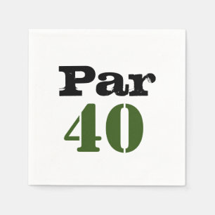 Serviette En Papier Golf par 40 quarante ans golfeur avec nombre
