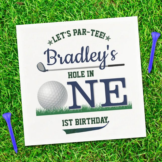 Serviette En Papier Golf PAR-TEE 1er anniversaire (Créateur téléchargé)