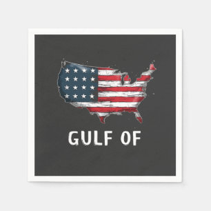 Serviette En Papier Golfe De L'Amérique Drôle Trump Coût Est Mexique