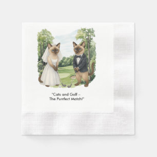 Serviette En Papier Golfer est sur le terrain de golf pour les amoureu