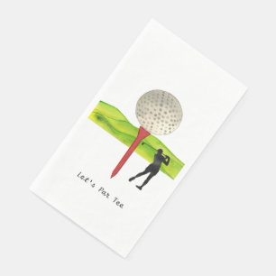 Serviette En Papier Golfer Partons Tee pour la fête