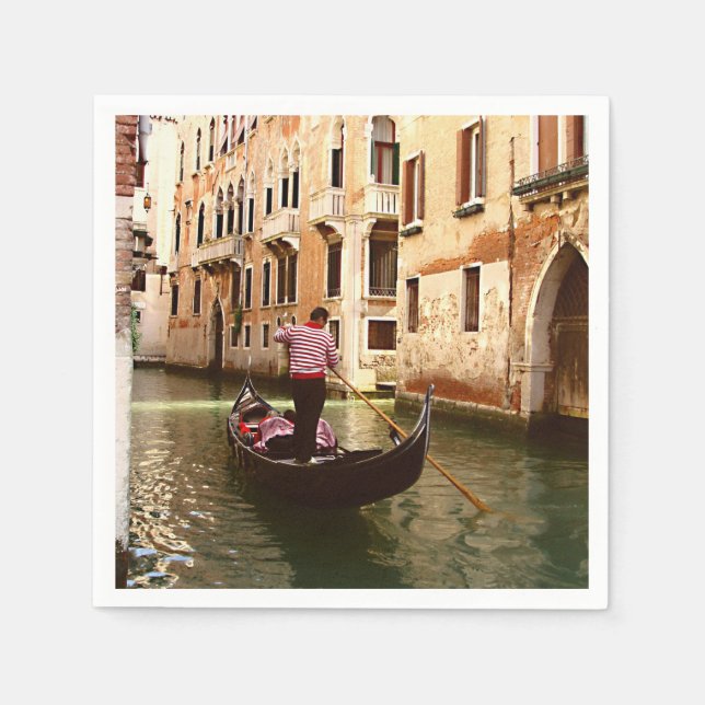 Serviette En Papier Gondolier (Devant)