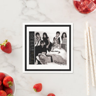 Serviette En Papier Gossip Girl Black and White Group Graphisme