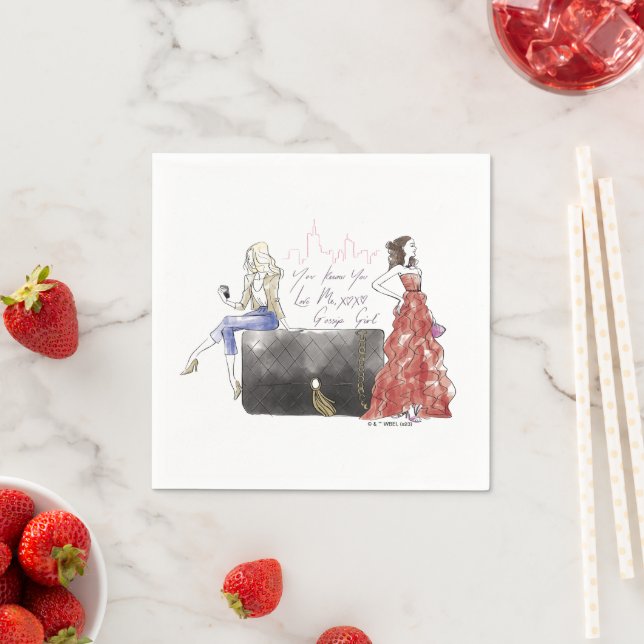 Serviette En Papier Gossip Girl - Vous Savez Que Vous M'Aimez (En situation)
