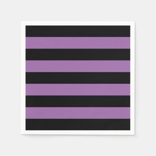 Serviette En Papier Goth Stripes Halloween Papier d'anniversaire servi (Devant)