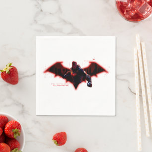 Serviette En Papier Gotham Chevaliers Hood rouge dans le logo