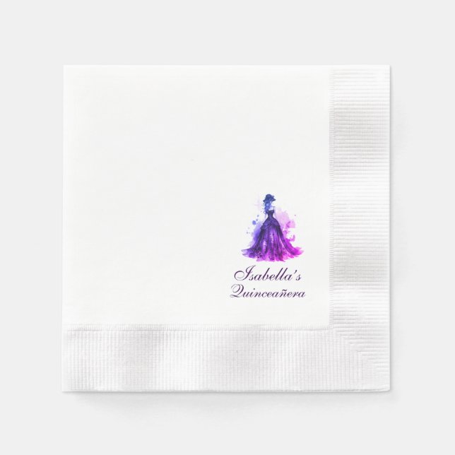 Serviette En Papier Gothique Glam Quince (Devant)