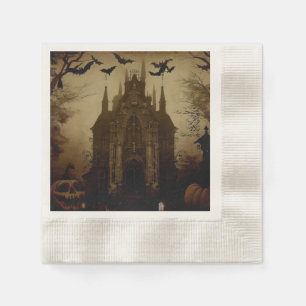 Serviette En Papier Gothique/Halloween/automne/citrouille