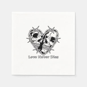 Serviette En Papier Gothique Romantique Pour Couples