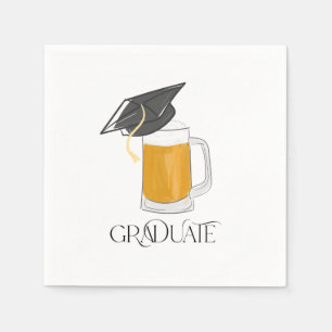 Serviette En Papier Graduate Graduate Casquette Bière