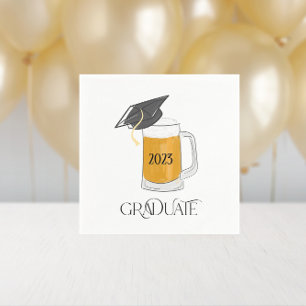 Serviette En Papier Graduate Graduate Graduate Pint of Beer Classe de 