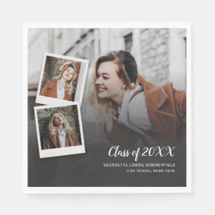 Serviette En Papier Graduation 2024 Photos Script Grad Party Papier