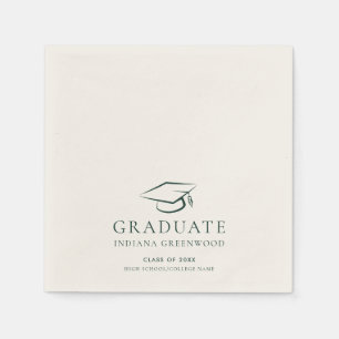 Serviette En Papier Graduation 2025 Minimaliste moderne papier de part