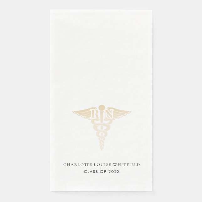 Serviette En Papier Graduation 2025 Nurse Pinning Party (Devant)