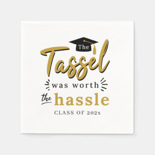 Serviette En Papier Graduation 2025 Tassel vaudrait la peine du papier
