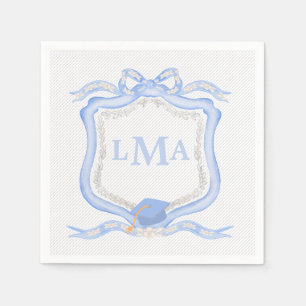 Serviette En Papier Graduation du monogramme de Preppy Wedgewood