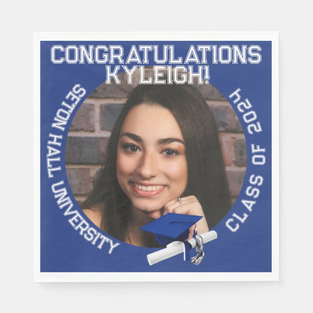 Serviette En Papier Graduation Napkin (Devant)