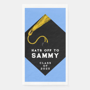 Serviette En Papier Graduation Party Light Blue