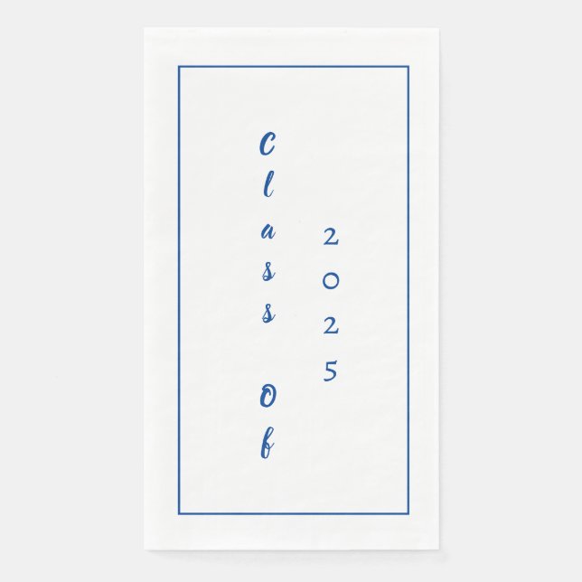 Serviette En Papier Graduation Party Student Graduate Class Of 2025 (Devant)