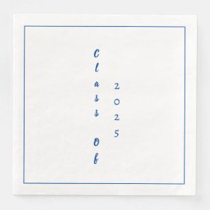 Serviette En Papier Graduation Party Student Graduate Class Of 2025
