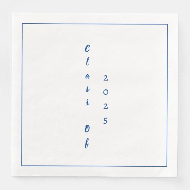 Serviette En Papier Graduation Party Student Graduate Class Of 2025 (Devant)