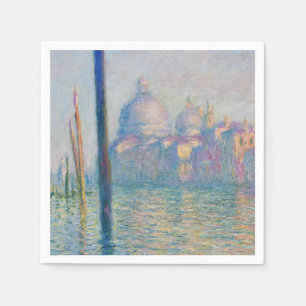 Serviette En Papier Grand Canal Monet Venise Italie Peinture Classique