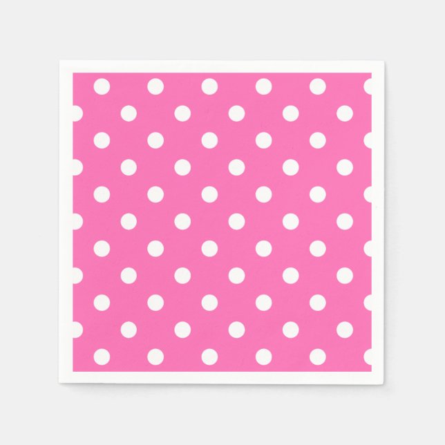 Serviette En Papier Grandes serviettes roses chaudes (Devant)