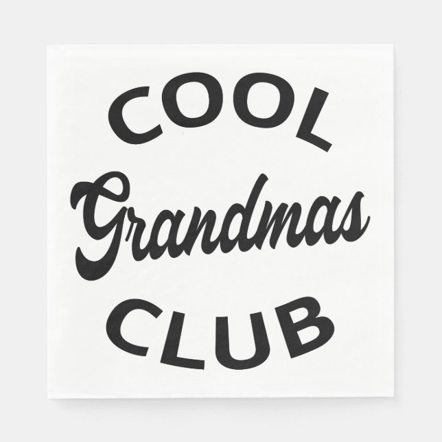 Serviette En Papier Grandmas Club cool I (Devant)