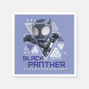 Serviette En Papier Graphique de personnage triangulaire de Black Pant
