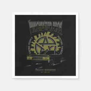 Serviette En Papier Graphique de voiture surnaturel "The Winchester Br