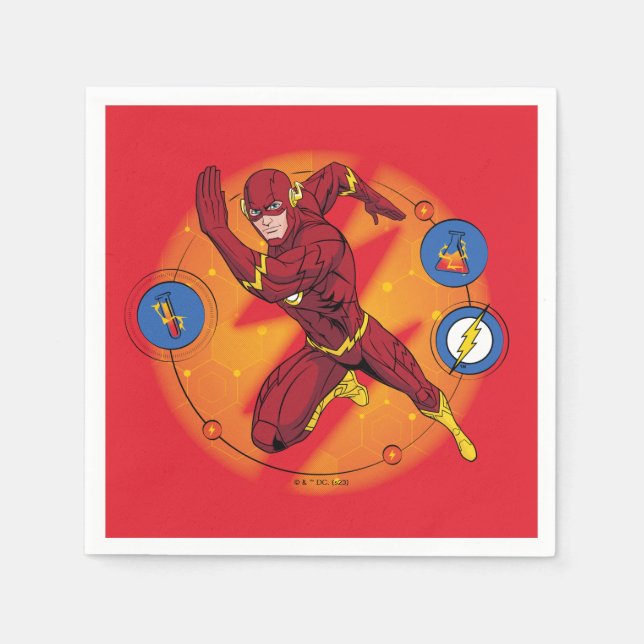 Serviette En Papier Graphique d'exécution du laboratoire Flash de dess (Devant)