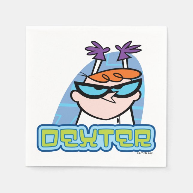Serviette En Papier Graphique Nom du caractère de Dexter (Devant)
