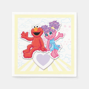 Serviette En Papier Graphisme d'Abby et Elmo