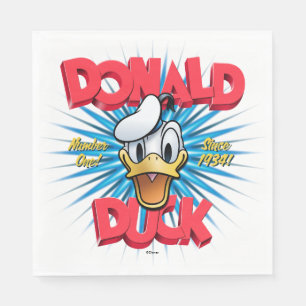 Serviette En Papier Graphisme Rétro Héritage de Donald Duck
