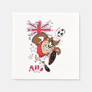 Serviette En Papier Graphisme TAZ™ Team Australia Soccer