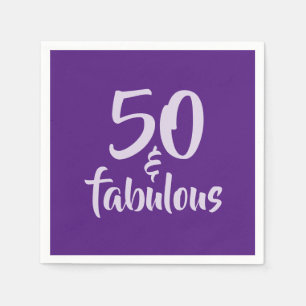 Serviette En Papier Gras 50 et fabuleux 50e Anniversaire